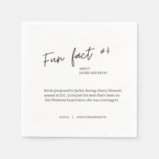 Fun Fakt #1 Hochzeitcocktail Napkins Serviette