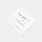 Fun Fakt #2 Wedding Cocktail Napkins Serviette (Ecke)