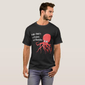 Fun Fakt - Ein Oktopus hat 8 Hoden T-Shirt (Vorne ganz)