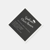 Fun Fakt über die Graduate Simple Graduation Party Serviette (Ecke)