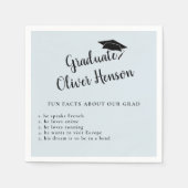 Fun Fakt über die Graduate Simple Graduation Party Serviette (Vorderseite)