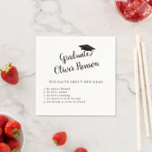 Fun Fakt über die Graduate Simple Graduation Party Serviette (Beispiel)
