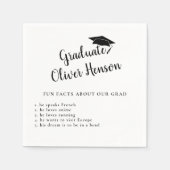 Fun Fakt über die Graduate Simple Graduation Party Serviette (Vorderseite)