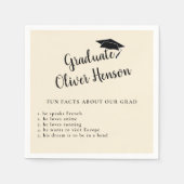 Fun Fakt über die Graduate Simple Graduation Party Serviette (Vorderseite)