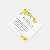 Fun Fakten Citrus Orchard Personalisiert Serviette (Ecke)