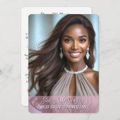 Fun Fakten Pageant Promo Autograph Cards Einladung (Vorne/Hinten)