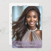 Fun Fakten Pageant Promo Autograph Cards Einladung (Vorne/Hinten)