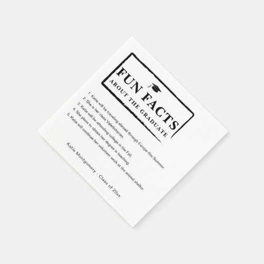 Fun Fakten über das Graduate Paper Napkins Serviette (Ecke)