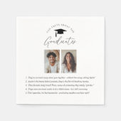 Fun Fakten über die 2 Absolventen Serviette (Vorderseite)