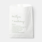 Fun Fakten über die neuerdings moderne Hochzeit Geschenktütchen (Vorderseite)