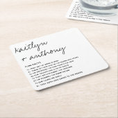 Fun Fakten über die neuerdings moderne Hochzeit Rechteckiger Pappuntersetzer (angewinkelt)