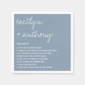 Fun Fakten über die neuerdings moderne Hochzeit Serviette (Vorderseite)