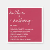 Fun Fakten über die neuerdings moderne Hochzeit Serviette (Vorderseite)