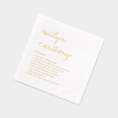 Fun Fakten über die neuerdings moderne Hochzeit Servietten Mit Folie (Links)