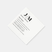 Fun Fakten über die Neuheiten Moderne Hochzeit Nap Serviette (Ecke)