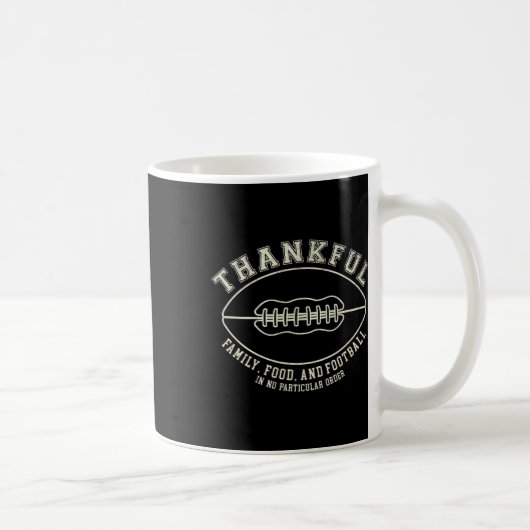 Fun Fall Erntedank dankbar für Fußball-Design Kaffeetasse (Rechts)