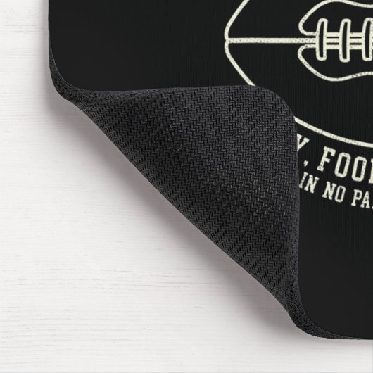 Fun Fall Erntedank dankbar für Fußball-Design Mousepad (Ecke)