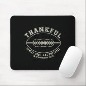 Fun Fall Erntedank dankbar für Fußball-Design Mousepad (Mit Mouse)