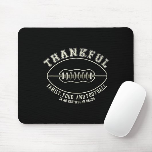 Fun Fall Erntedank dankbar für Fußball-Design Mousepad (Mit Mouse)