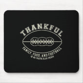 Fun Fall Erntedank dankbar für Fußball-Design Mousepad (Vorne)