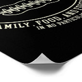 Fun Fall Erntedank dankbar für Fußball-Design Poster (Ecke)