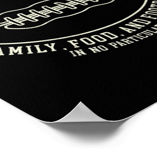 Fun Fall Erntedank dankbar für Fußball-Design Poster (Ecke)