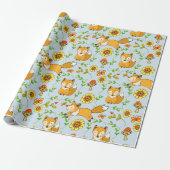 Fun Fall Fox Geschenkpapier (Ungerollt)