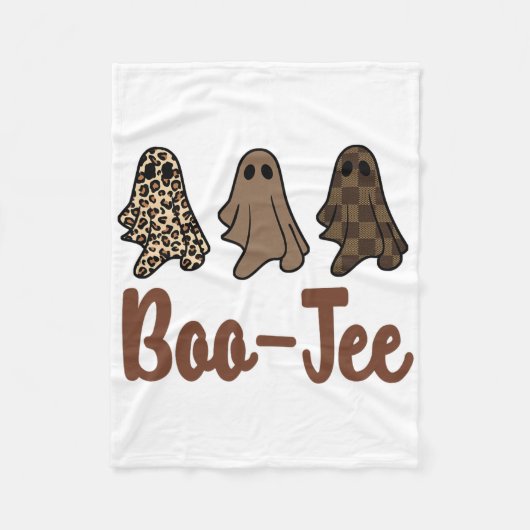 Fun Fall Halloween Ghost Boujee Boo-jee Spooky Sea Fleecedecke (Vorderseite)