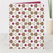 Fun Fall Poka Dot Design Karte (Vorderseite)