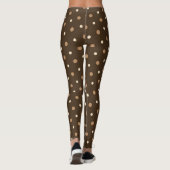 Fun Fall Polka Punktmuster Frauen Leggings (Rückseite)