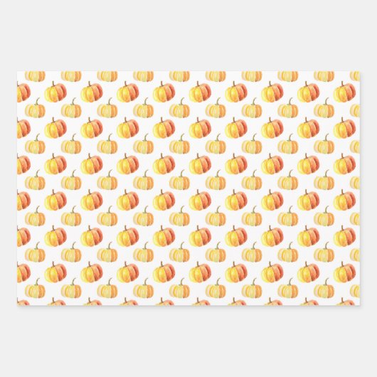 Fun Fall Pumpkins koordiniert Geschenkpapier Set (Vorderseite 3)