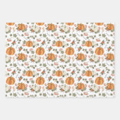 Fun Fall Pumpkins koordiniert Geschenkpapier Set (Vorderseite)