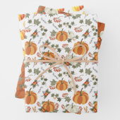 Fun Fall Pumpkins Koordinierte Wrapping Paper Shee Geschenkpapier Set (Beispiel)