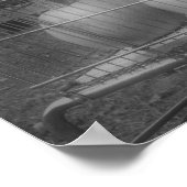 Fun Fall Pumpkins Schwarz-weißes Foto drucken Poster (Ecke)