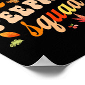 Fun Fall Saison Blätter Bunnyer Leaf Bunnying Squa Poster (Ecke)