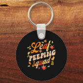 Fun Fall Saison Blätter Bunnyer Leaf Bunnying Squa Schlüsselanhänger (Vorderseite)