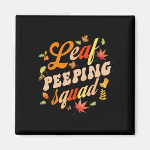Fun Fall Saison Blätter Peeper Leaf Peeping Squad Magnet