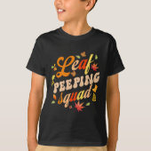 Fun Fall Saison Blätter Peeper Leaf Peeping Squad T-Shirt (Vorderseite)