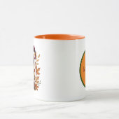 Fun Fall Saisonale Gnome fügen Monogramm-Erntedank Tasse (Zentrum)