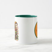 Fun Fall Saisonale Gnome fügen Monogramm-Erntedank Tasse (Zentrum)
