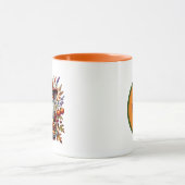Fun Fall Saisonale Gnome fügen Monogramm Tasse (Zentrum)