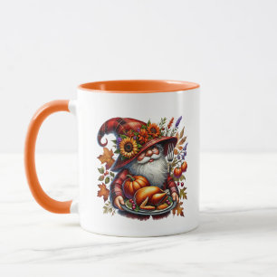 Fun Fall Saisonale Gnome fügen Monogramm Tasse