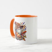Fun Fall Saisonale Gnome fügen Monogramm Tasse (Vorderseite Links)