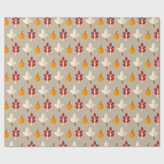 Fun Fall Saisonale Muster Blatt Party wickeln Geschenkpapier (Flach)
