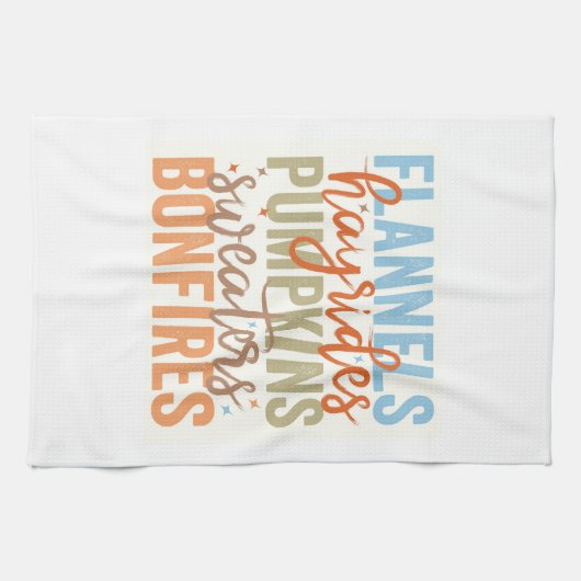 Fun Fall Vibes Geschirrtuch (Horizontal)