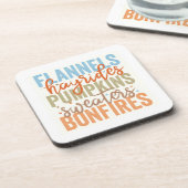 Fun Fall Vibes Getränkeuntersetzer (Linke Seite)