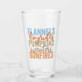 Fun Fall Vibes Glas (Vorderseite)