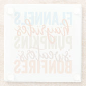 Fun Fall Vibes Glasuntersetzer (Rückseite)