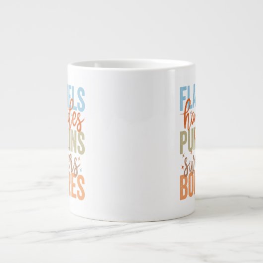 Fun Fall Vibes Jumbo-Tasse (Vorderseite)