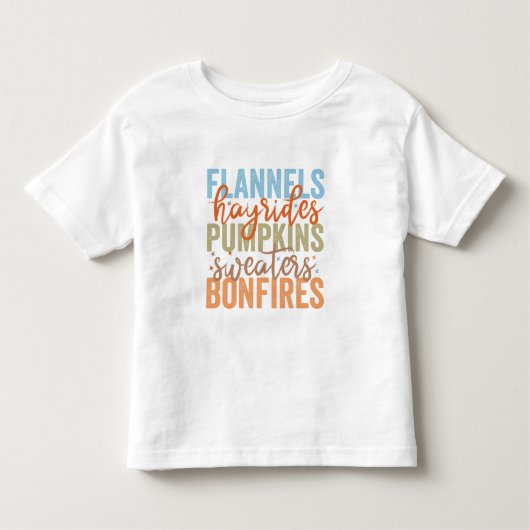 Fun Fall Vibes Kleinkind T-shirt (Vorderseite)